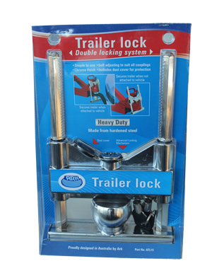 Heavy duty trailer coupling lock